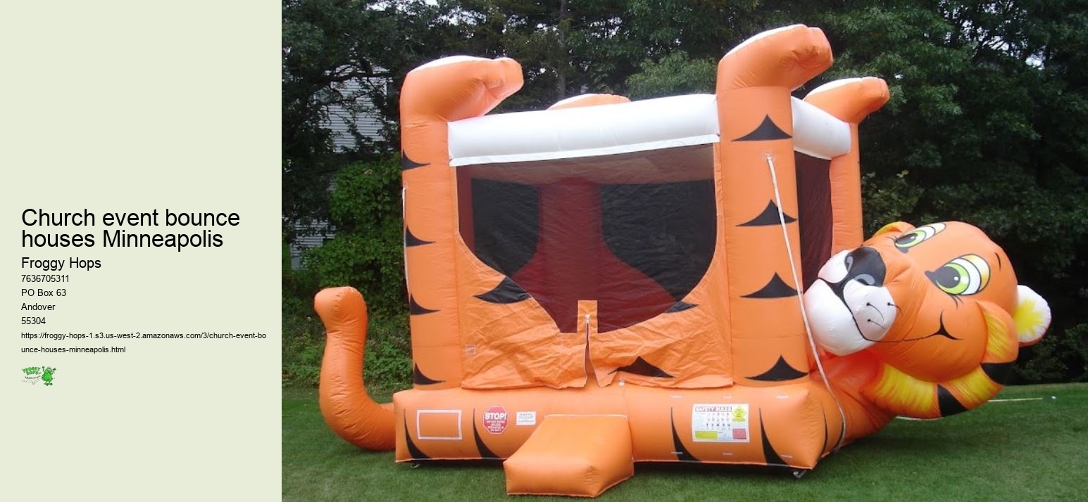 Church event bounce houses Minneapolis