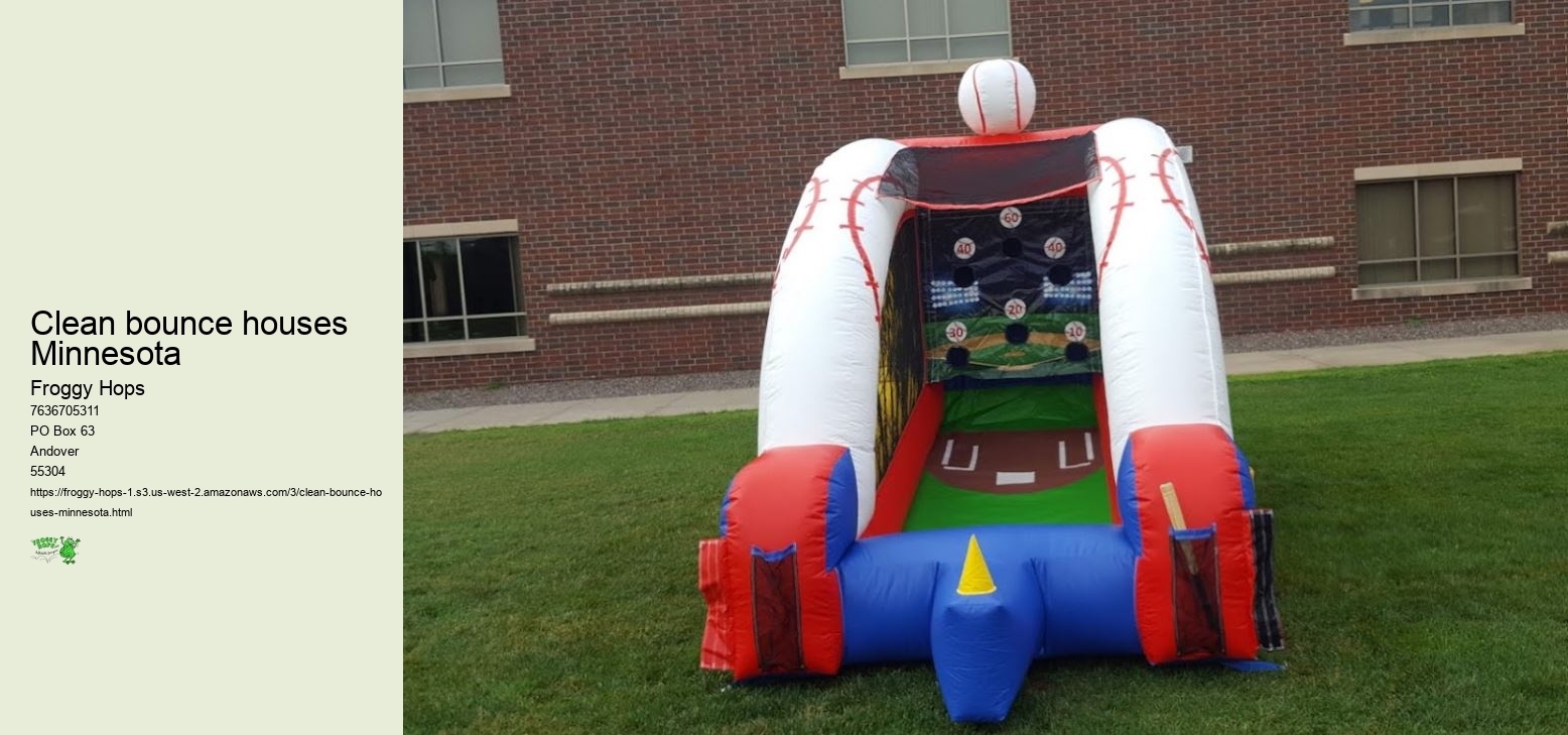 Clean bounce houses Minnesota