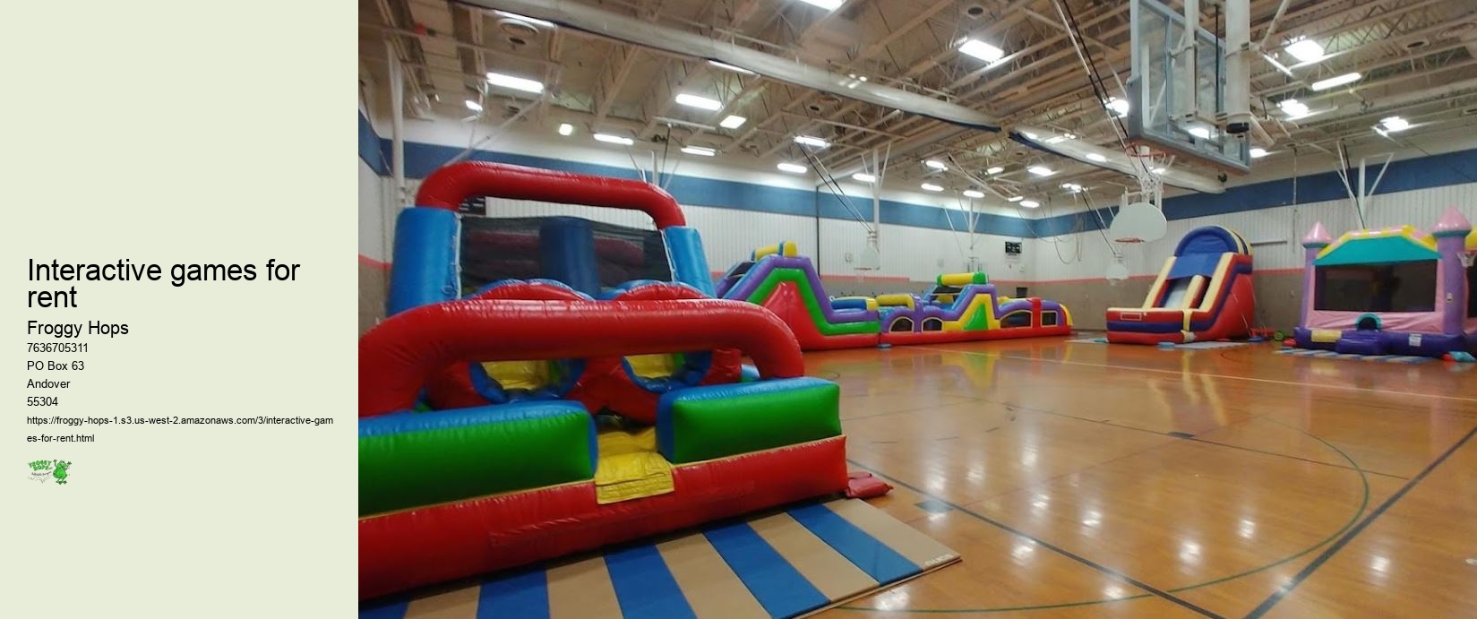Interactive games for rent
