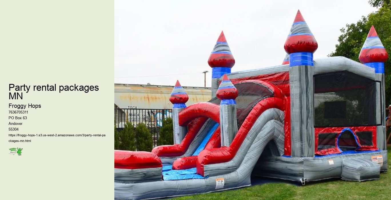 Party rental packages MN