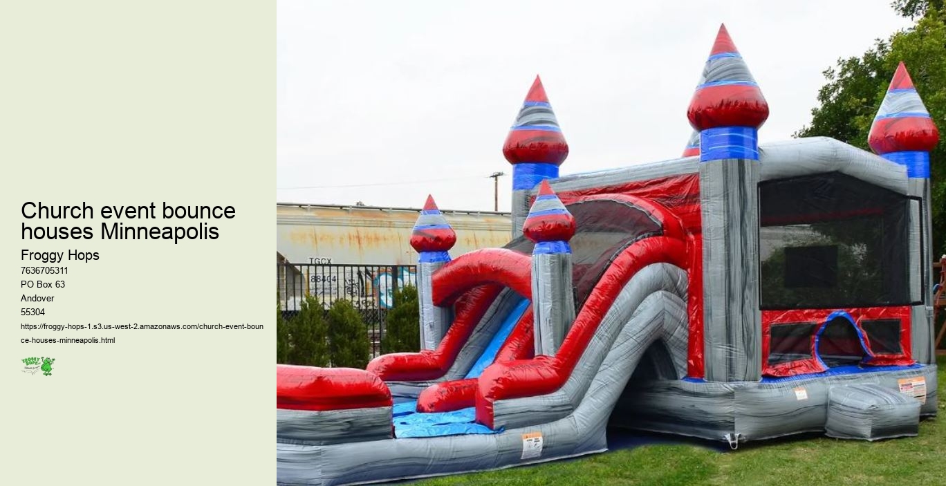 Church event bounce houses Minneapolis