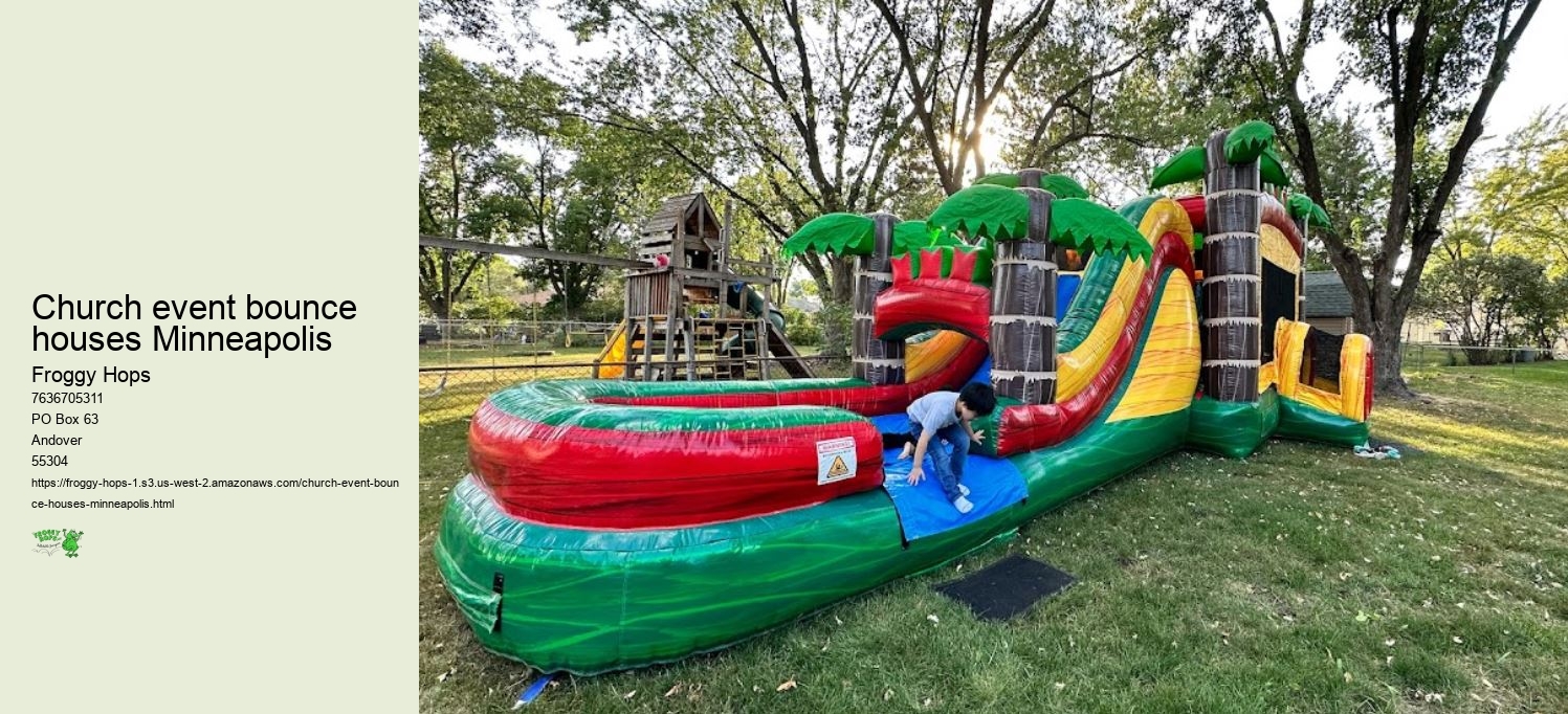 Hop On Board: Discover Why Froggy Hops Leads Minneapolis in Bounce House Rentals!
