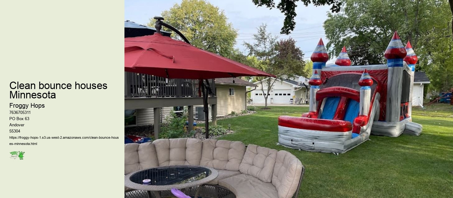 Clean bounce houses Minnesota
